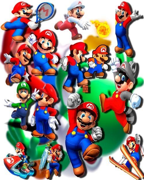 Фотошоп Png клипарты - Супер Марио