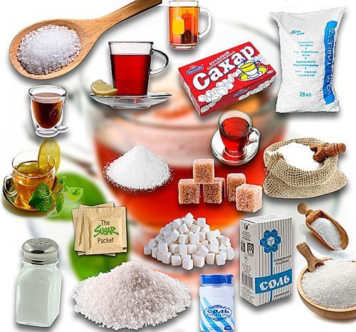 Растровые клип-арты - Сахар, соль и чай