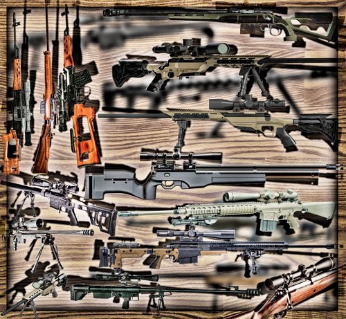 Качественные клипарты - Снайперские винтовки