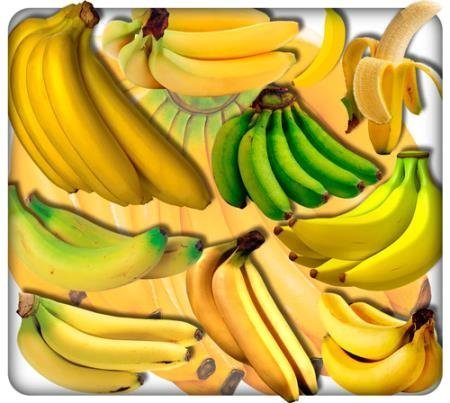 Клипарты на прозрачном фоне - Африканские бананы