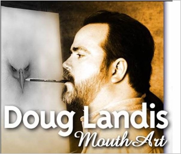 Doug Landis рисование ртом