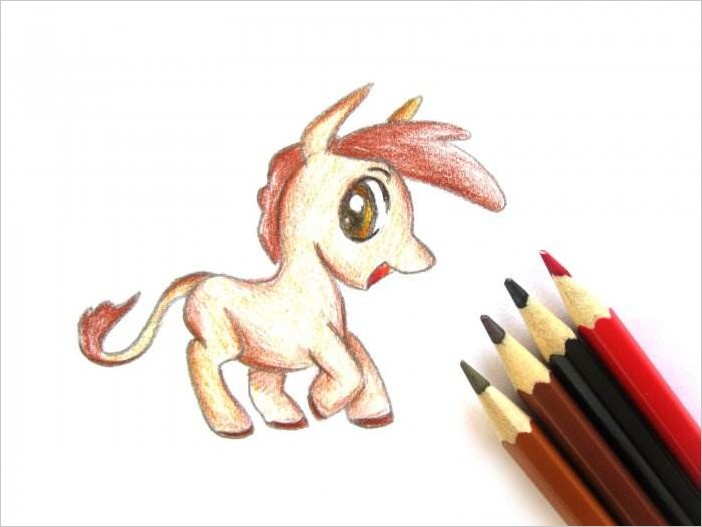 Как рисовать пони поэтапно карандашом