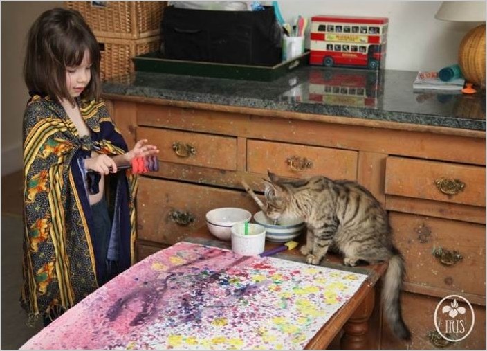 Айрис Грейс шедевры 5-летней художницы