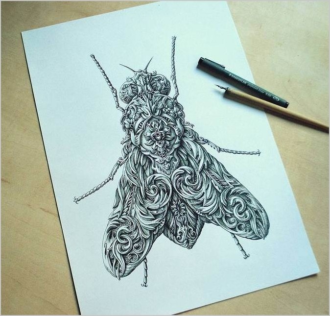 Alex Konahin рисунки насекомых