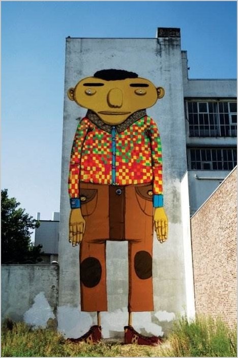 Бразильское граффити Os Gemeos