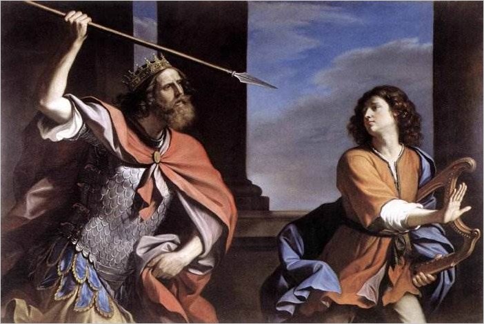 Саул, нападающий на Давида — Гверчино