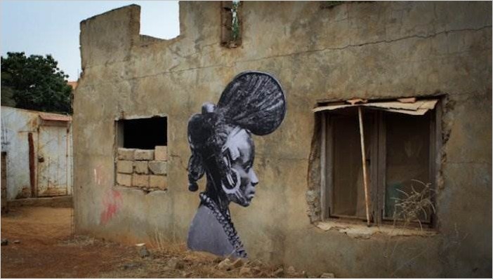 Граффити художница YZ — женщины-воины в проекте «Amazone»