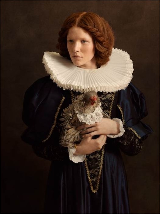 Фотограф Саша Гольдбергер — портреты девушек в стиле фламандских художников