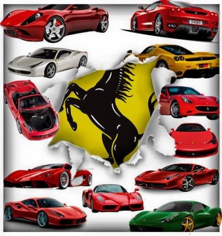 Клипарты для фотошопа - Ferrari