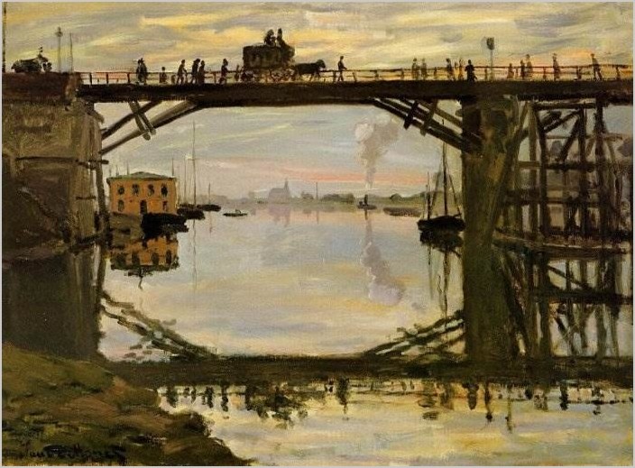 Деревянный мост — Клод Моне