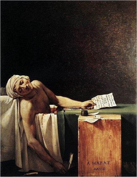 «Смерть Марата» картина, Жак-Луи Давид