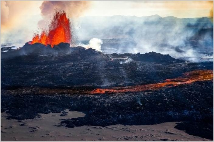 Бардарбунг действующий вулкан в Исландии