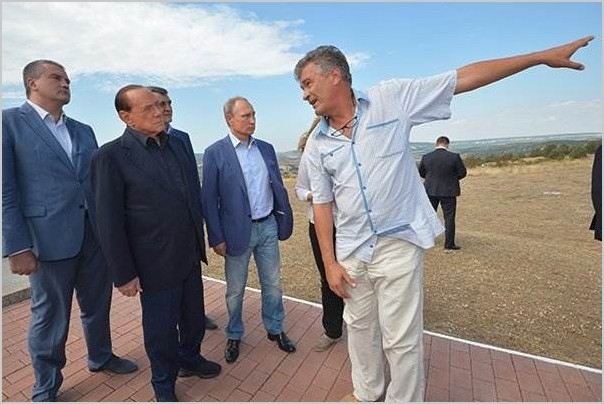 Берлускони и Путин в Крыму фото и видео