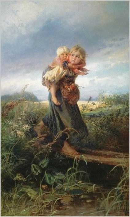 «Дети, бегущие от грозы» картина К.Е.Маковского