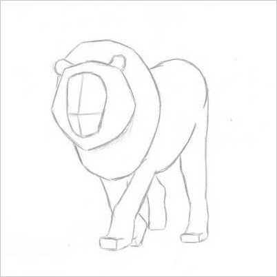 Как рисовать льва