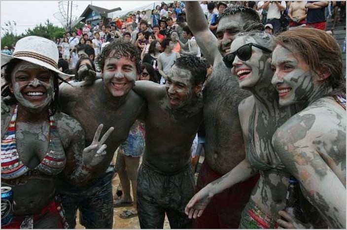 Фестиваль грязи фото. Южная Корея