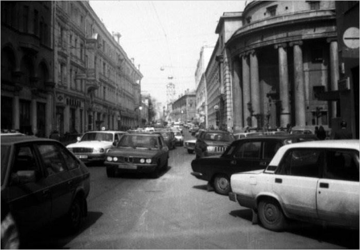 Москва 90-е ретрофото