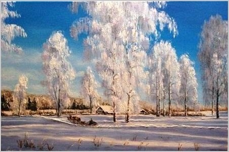 Александр Горбик. Зима на картинах художника.