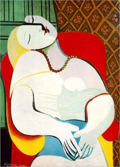 Сон картина Пабло Пикассо