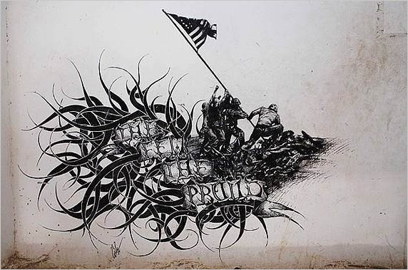 Граффити американских солдат