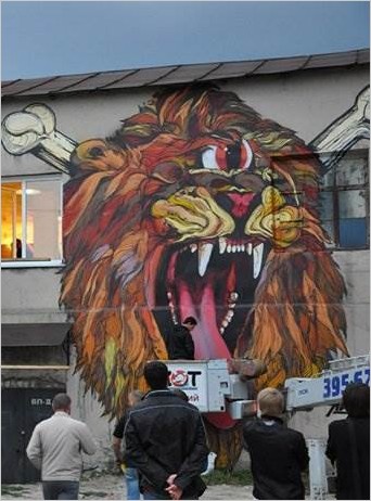 Morik & Aber граффити-художники из Сибири
