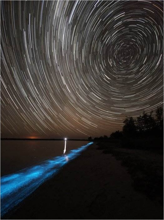 Фотограф Phil Hart. Гипселенд — озеро, которое светится