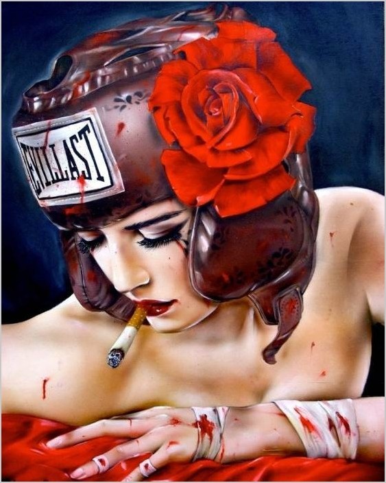 Брайан Виверос (Brian Viveros) картины — Курящие девушки