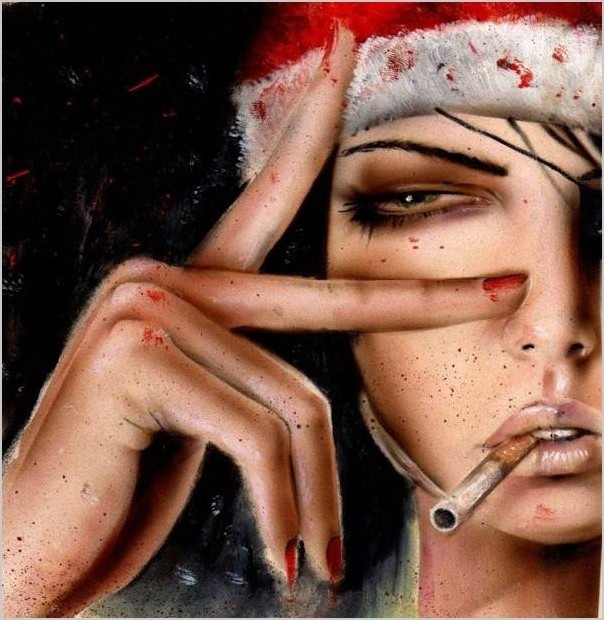 Брайан Виверос (Brian Viveros) картины — Курящие девушки