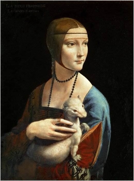 Дама с горностаем картина Леонардо да Винчи