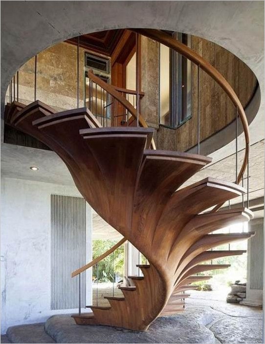 Красивые дизайнерские лестницы