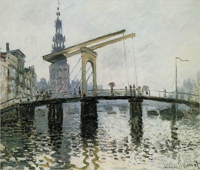 Мост, Амстердам — Клод Моне