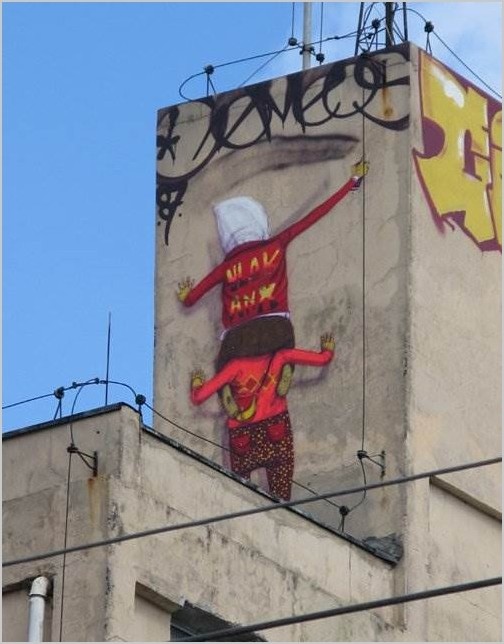 Бразильское граффити Os Gemeos