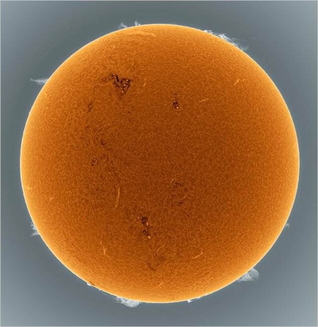 Фотографии солнца астрофотографа Alan Friedman