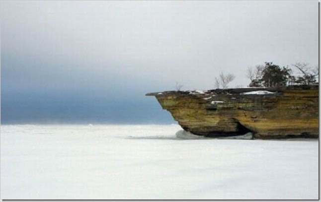 Остров Turnip Rock. Озеро Гурон