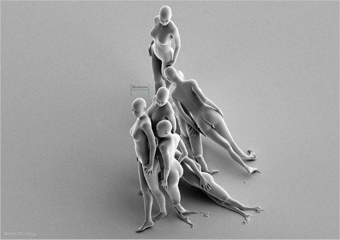 Нано-скульптуры, 3D-печать от Джонти Гурвица