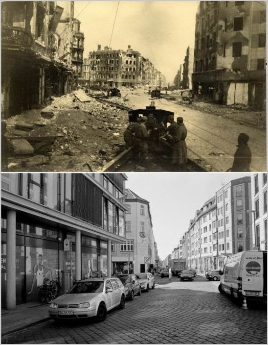 Берлин в 1945-ом и сейчас