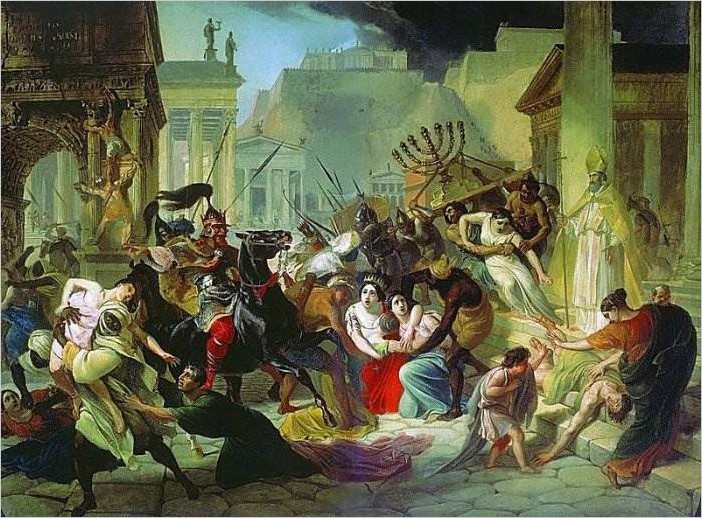 Нашествие Гензериха на Рим — Брюллов