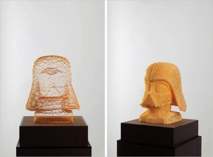 Хо Юн Шин прозрачные скульптуры из бумаги