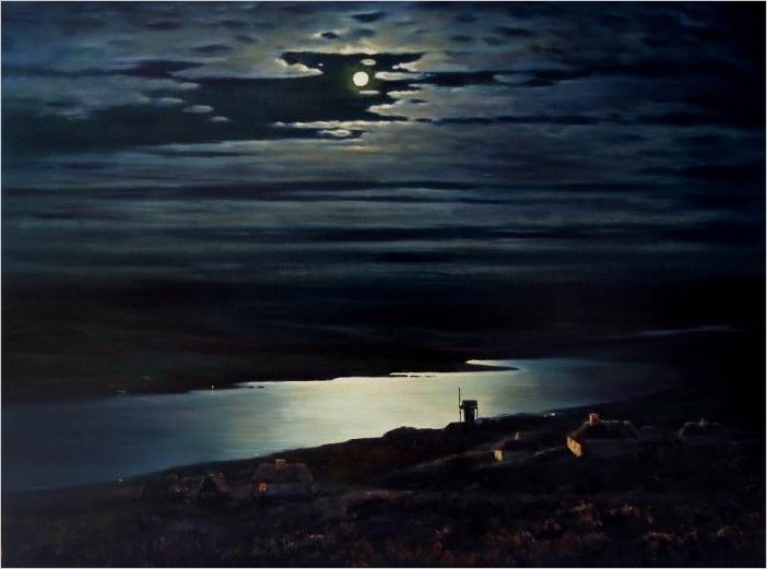 «Лунная ночь на Днепре» картина Куинджи