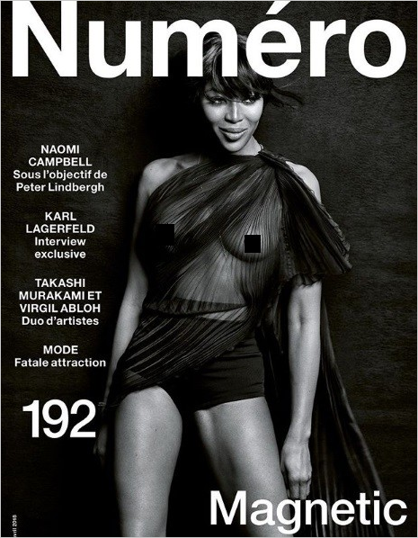 Наоми Кэмпбелл обнажённое фото для обложки журнала