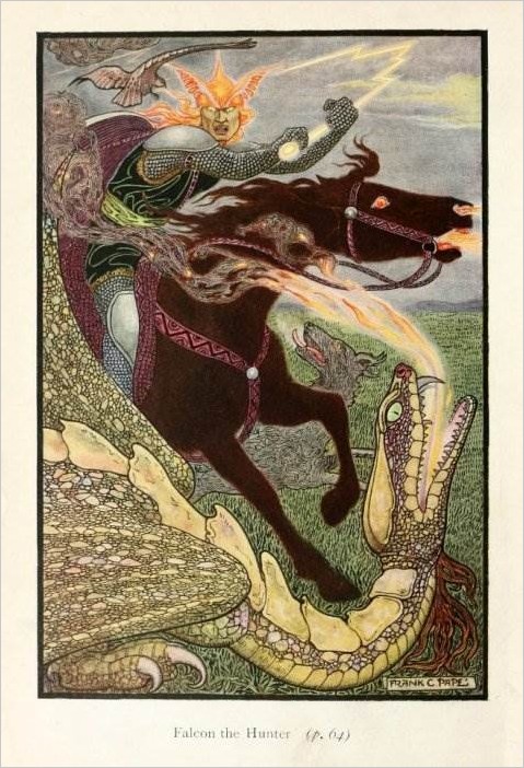 Frank Pape иллюстрации. Русская книга сказок, 1916 год