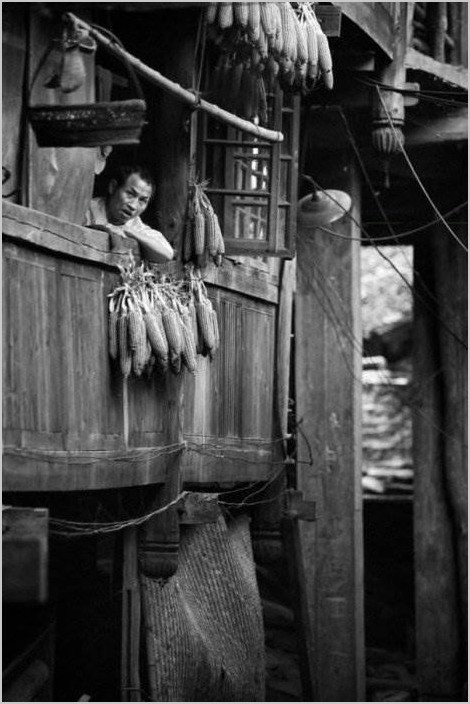 Чёрно-белые фото Китая от Christophe Lecoq