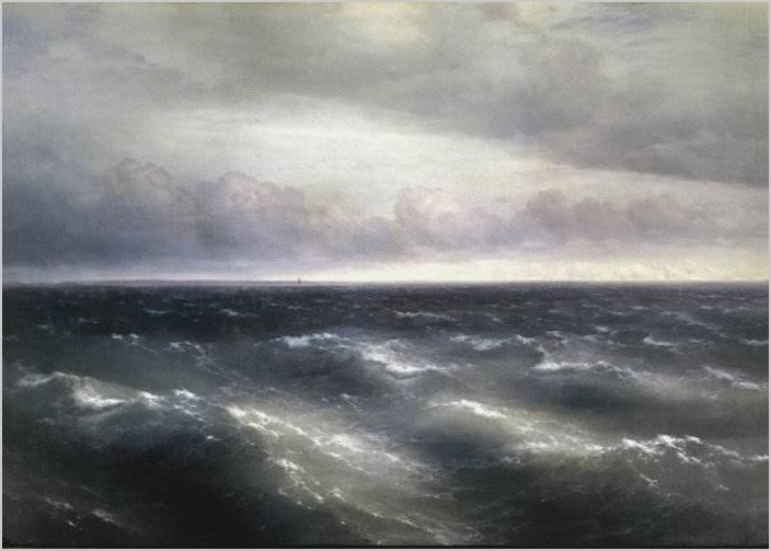 Чёрное море картина Айвазовского