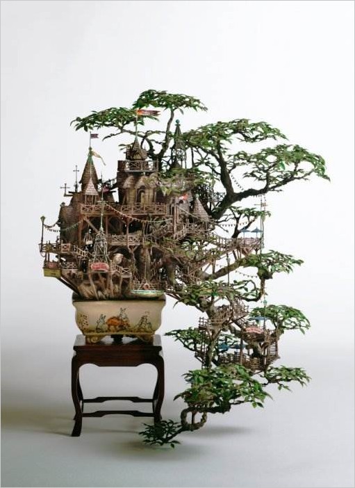 Миниатюрные миры японского скульптора Таканори Аиба