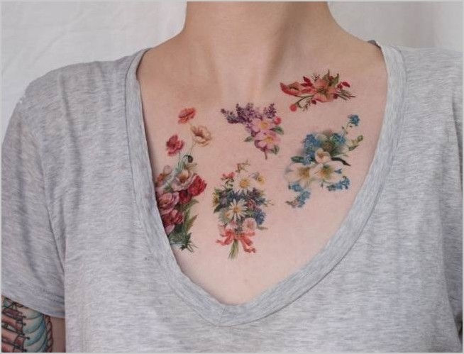 Цветочные татуировки