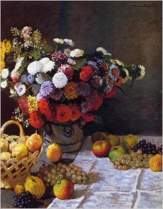 Цветы и фрукты — Клод Моне