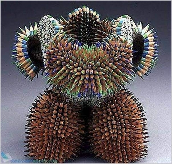 Дженнифер Мэестр скульптура из карандашей