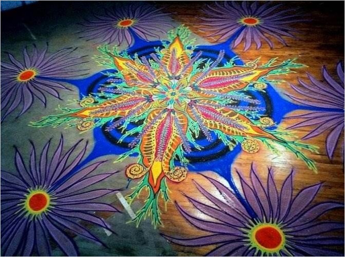 Картины из цветного песка Joe Mangrum