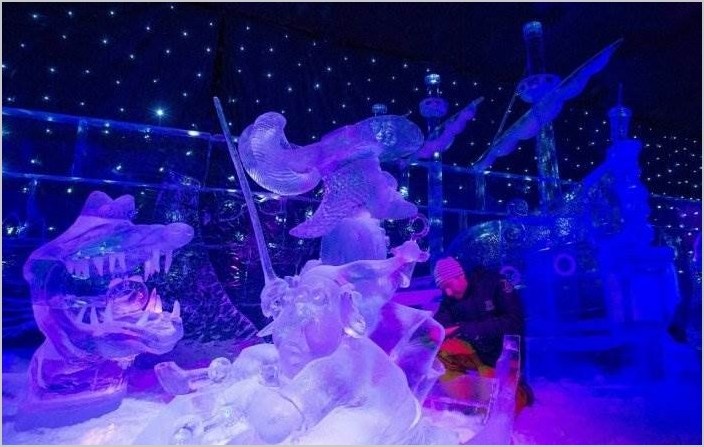 Фестиваль ледяных скульптур Disney Dreams в Бельгии