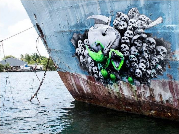 Граффити на Карибах, стрит-арт художник Ludo
